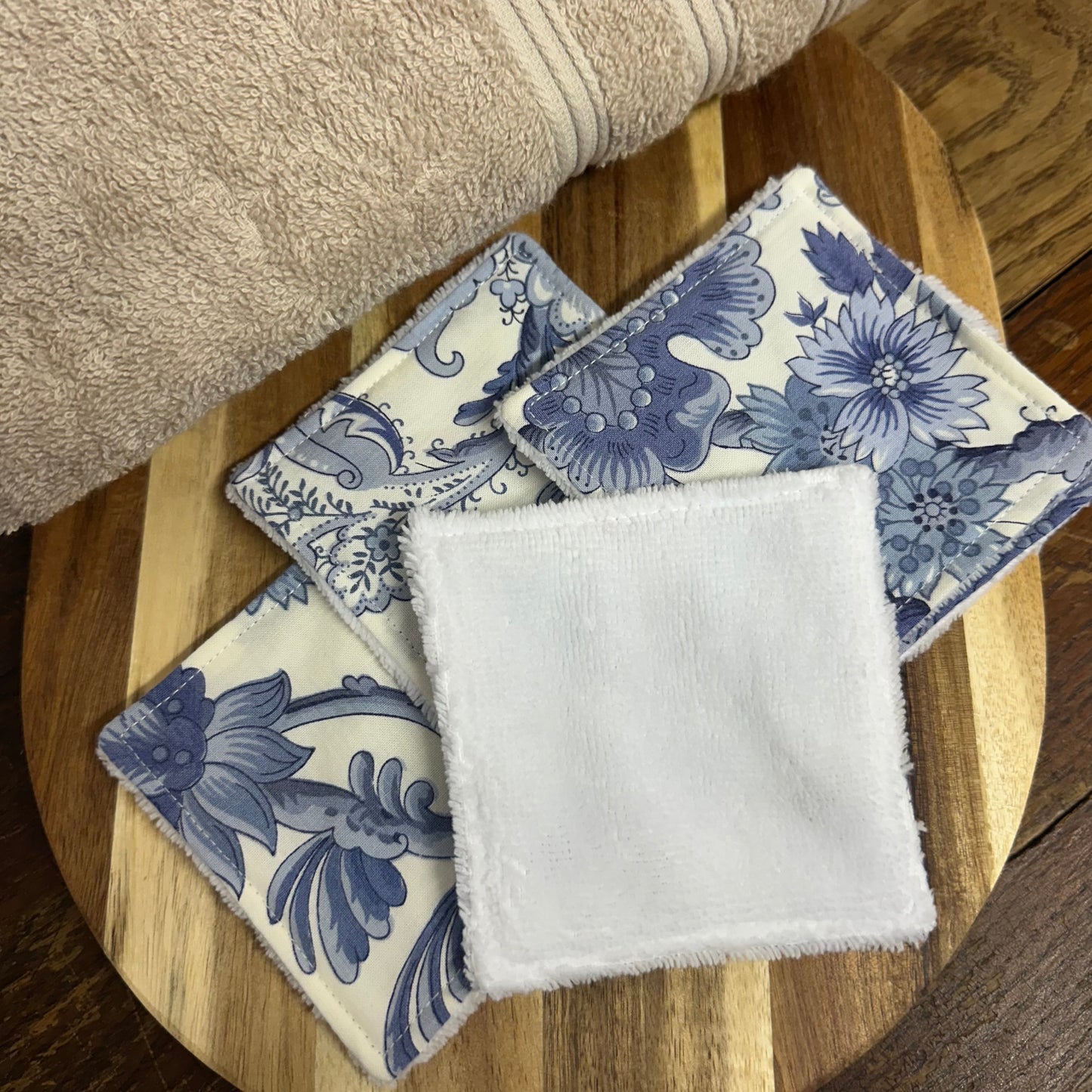 Lot de 5 cotons lavables floral