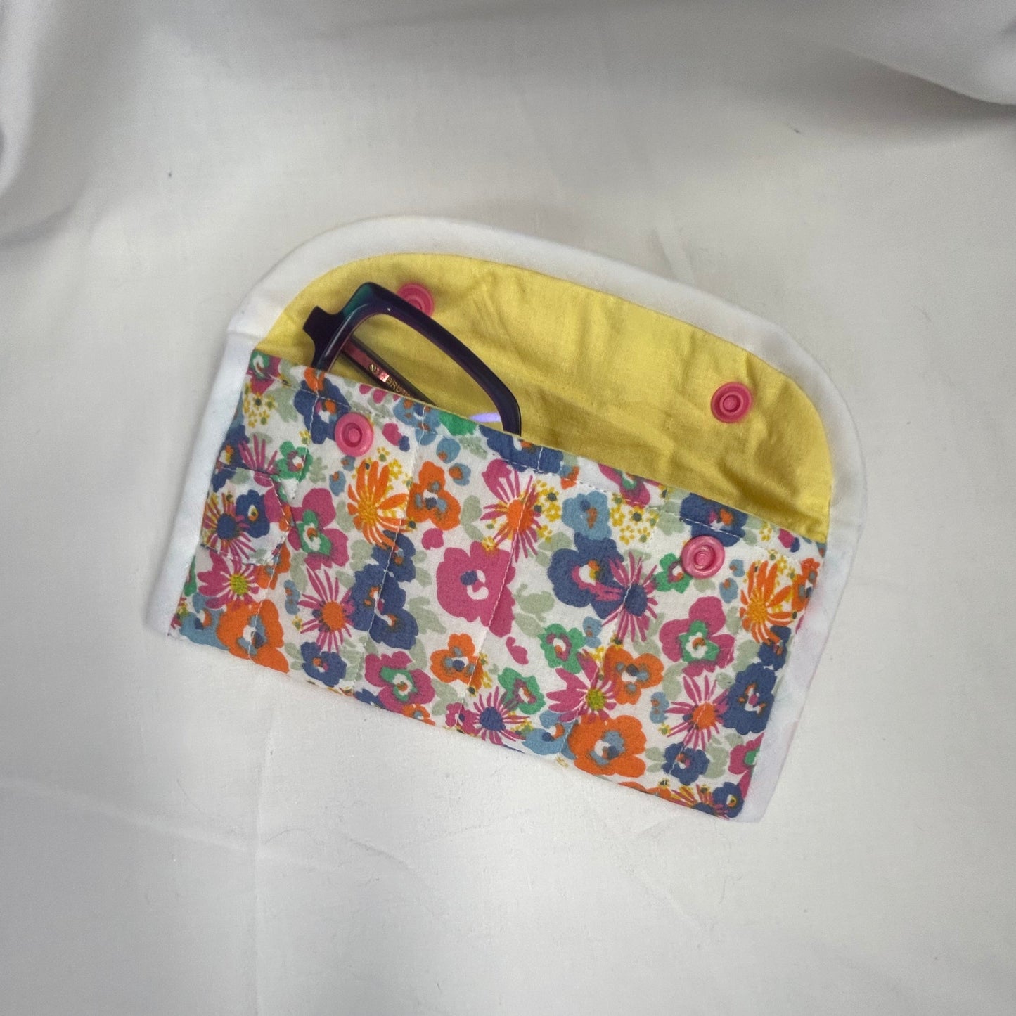Glasses case floral shirt