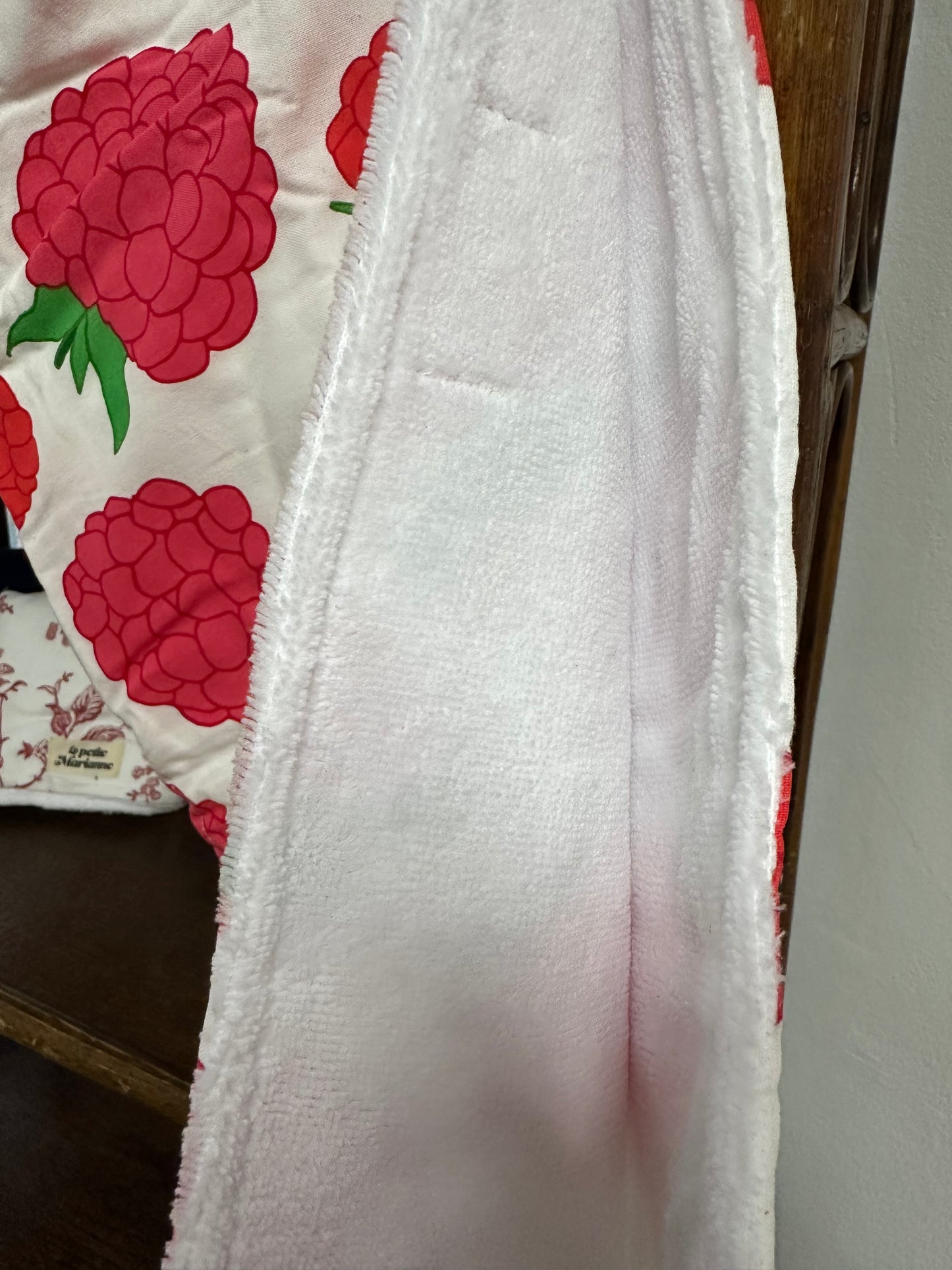 Serviette pour cheveux framboise