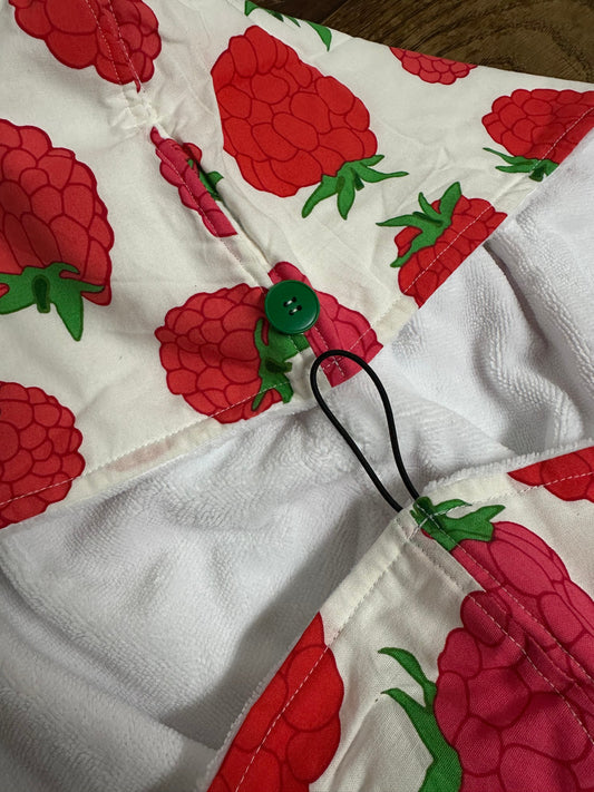 Serviette pour cheveux framboise