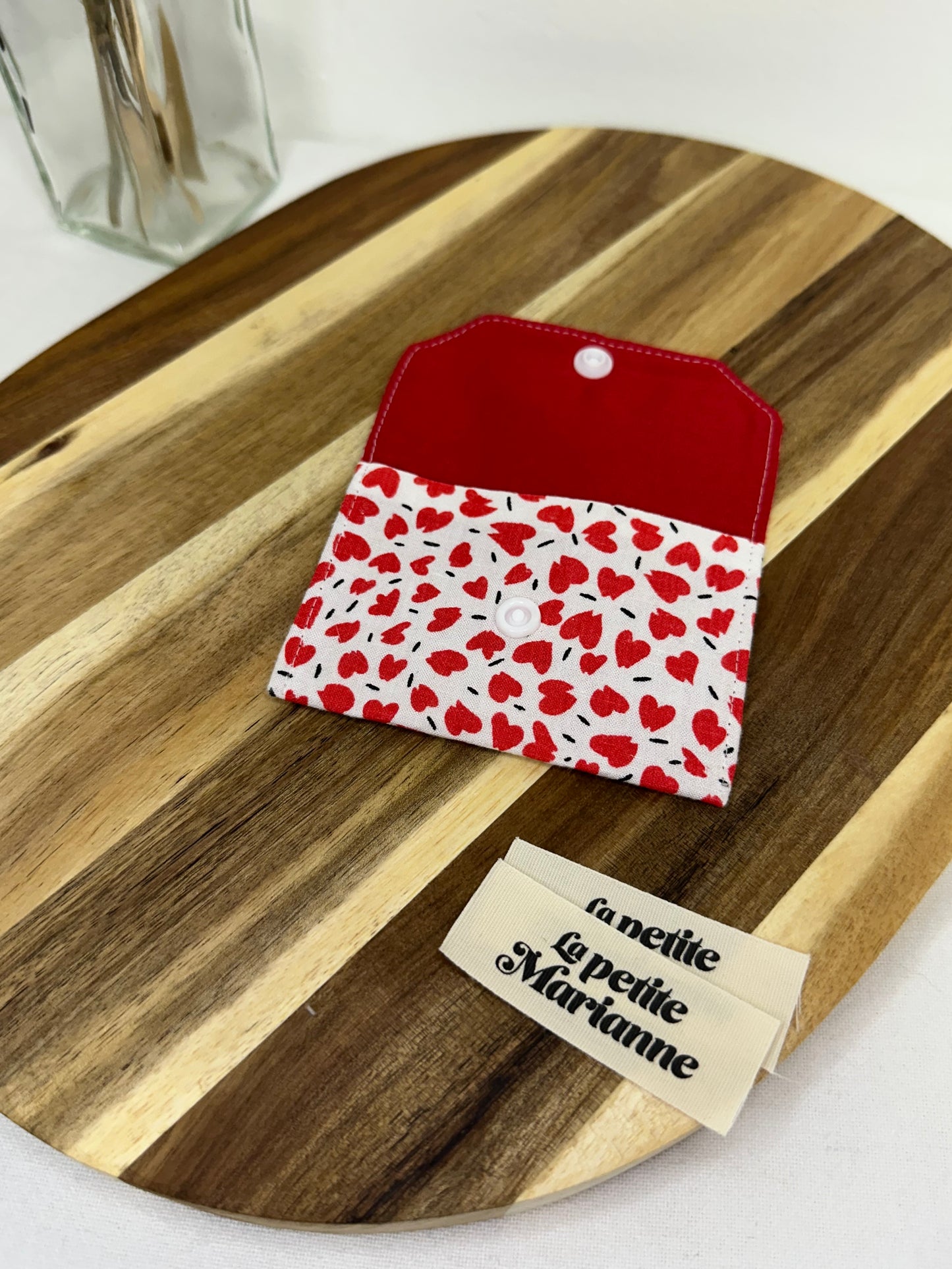 Porte-cartes petits coeurs