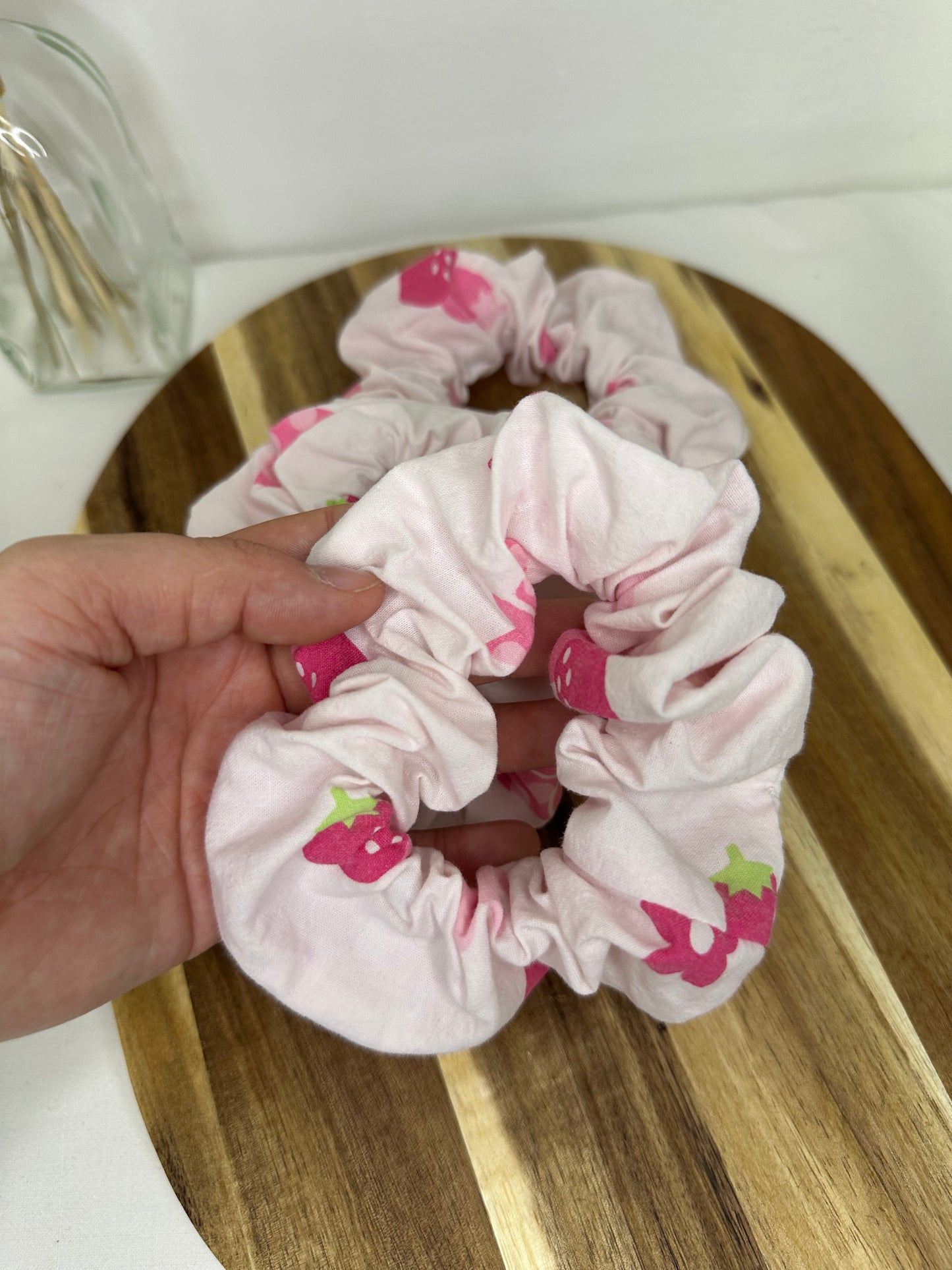 Chouchou fleurs et fraises