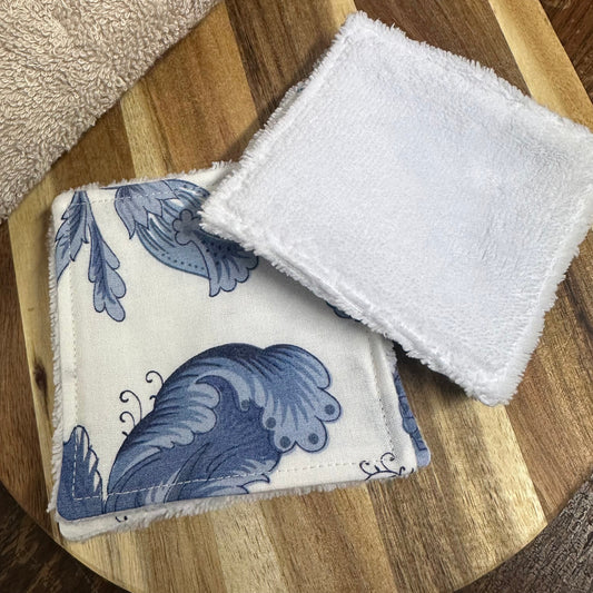 Lot de 5 cotons lavables floral￼
