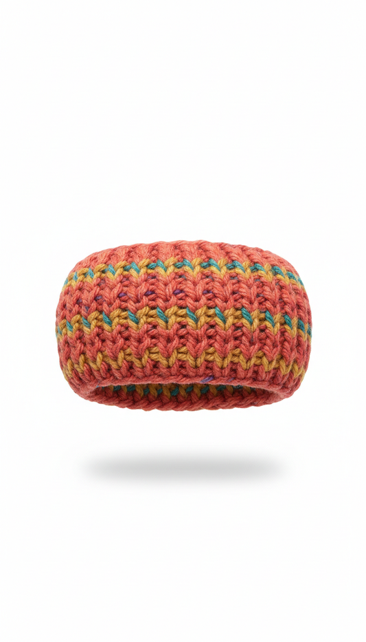 Bandeau texturé cousu main
