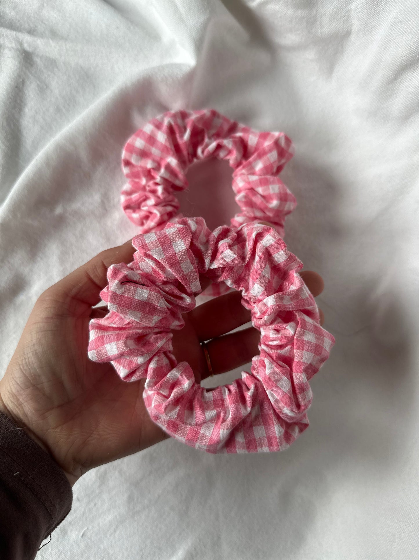 Chouchou vichy rose