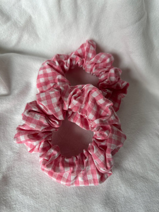 Chouchou vichy rose