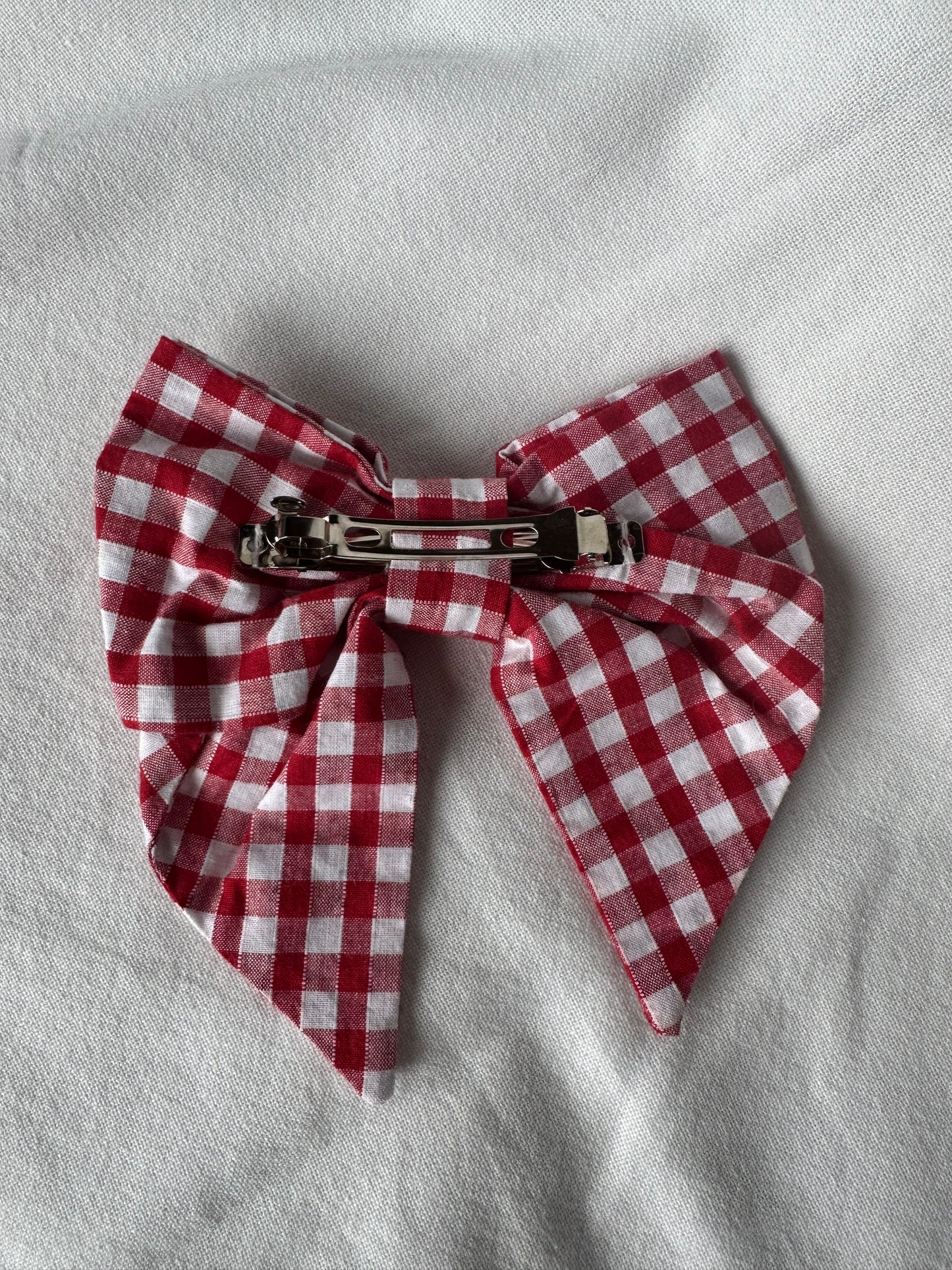 Maxi noeud vichy rouge