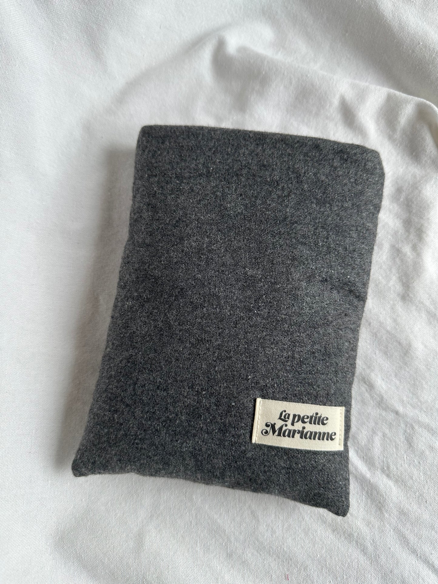 Grey paperback book sleeve