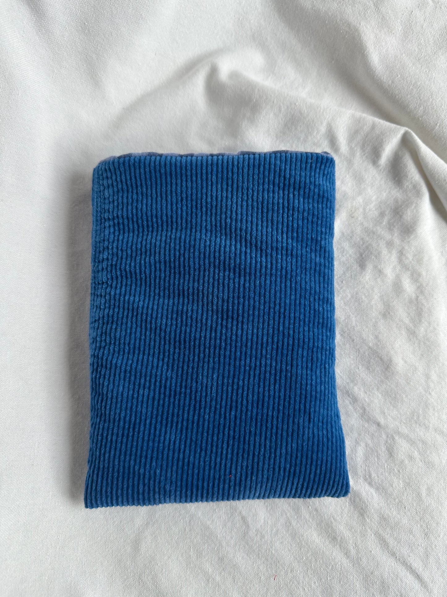 Blue velvet paperback book sleeve