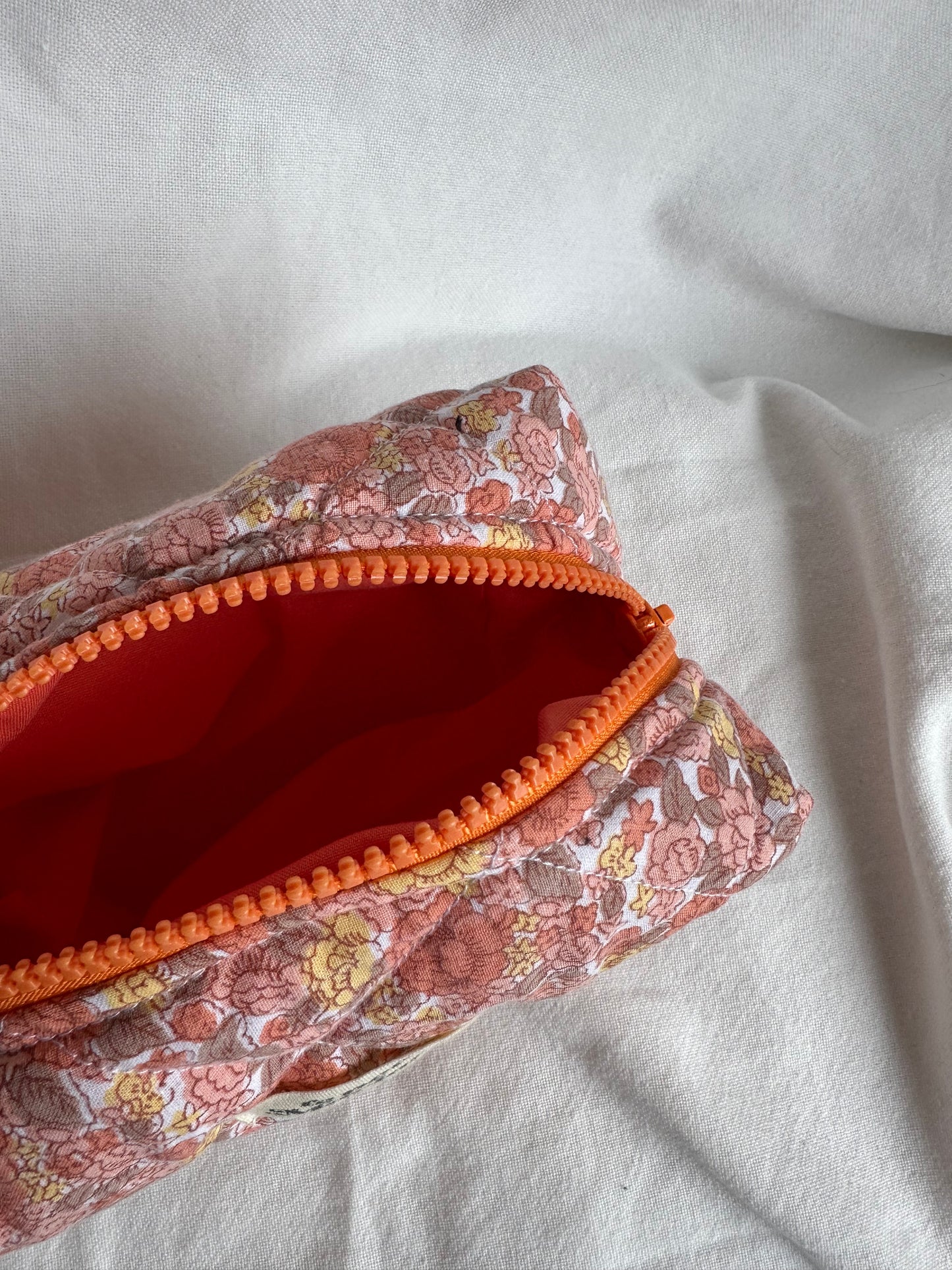 Mini trousse floral orange