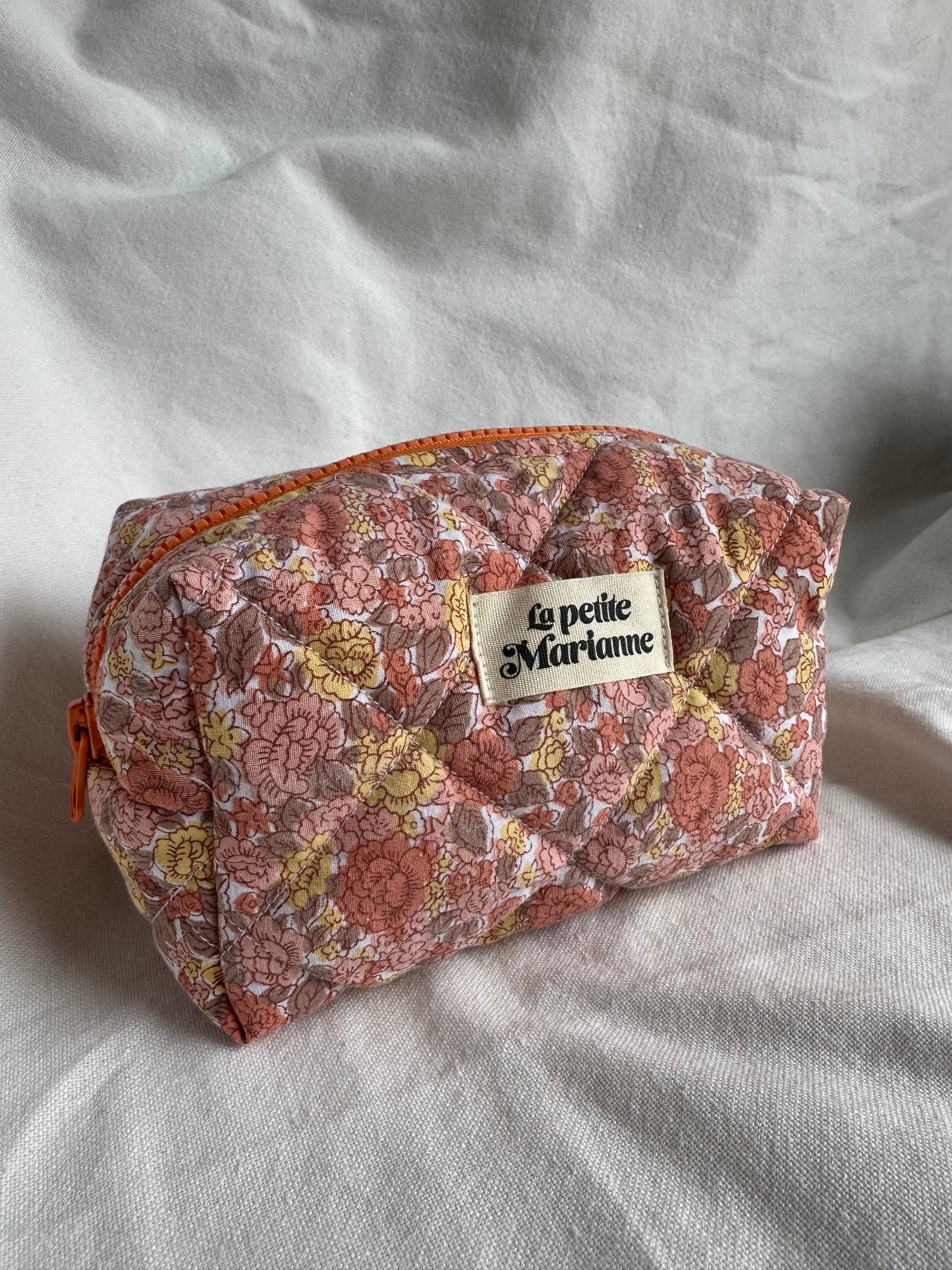 Mini trousse floral orange
