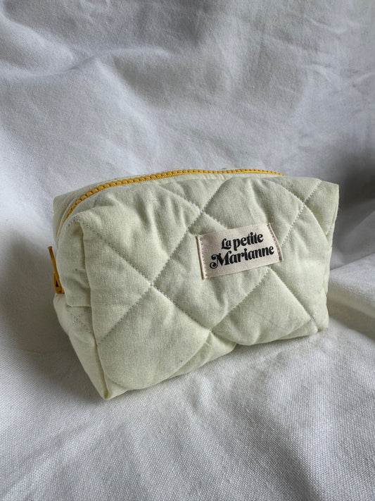 Mini trousse jaune pastel