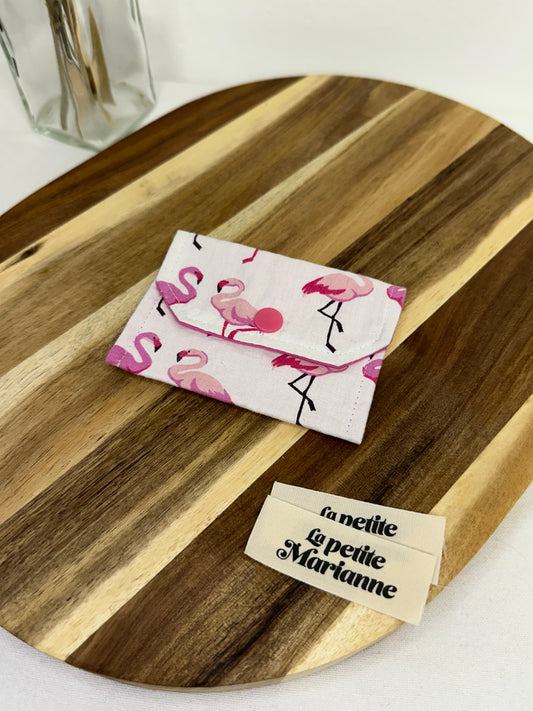 Porte-cartes flamants roses