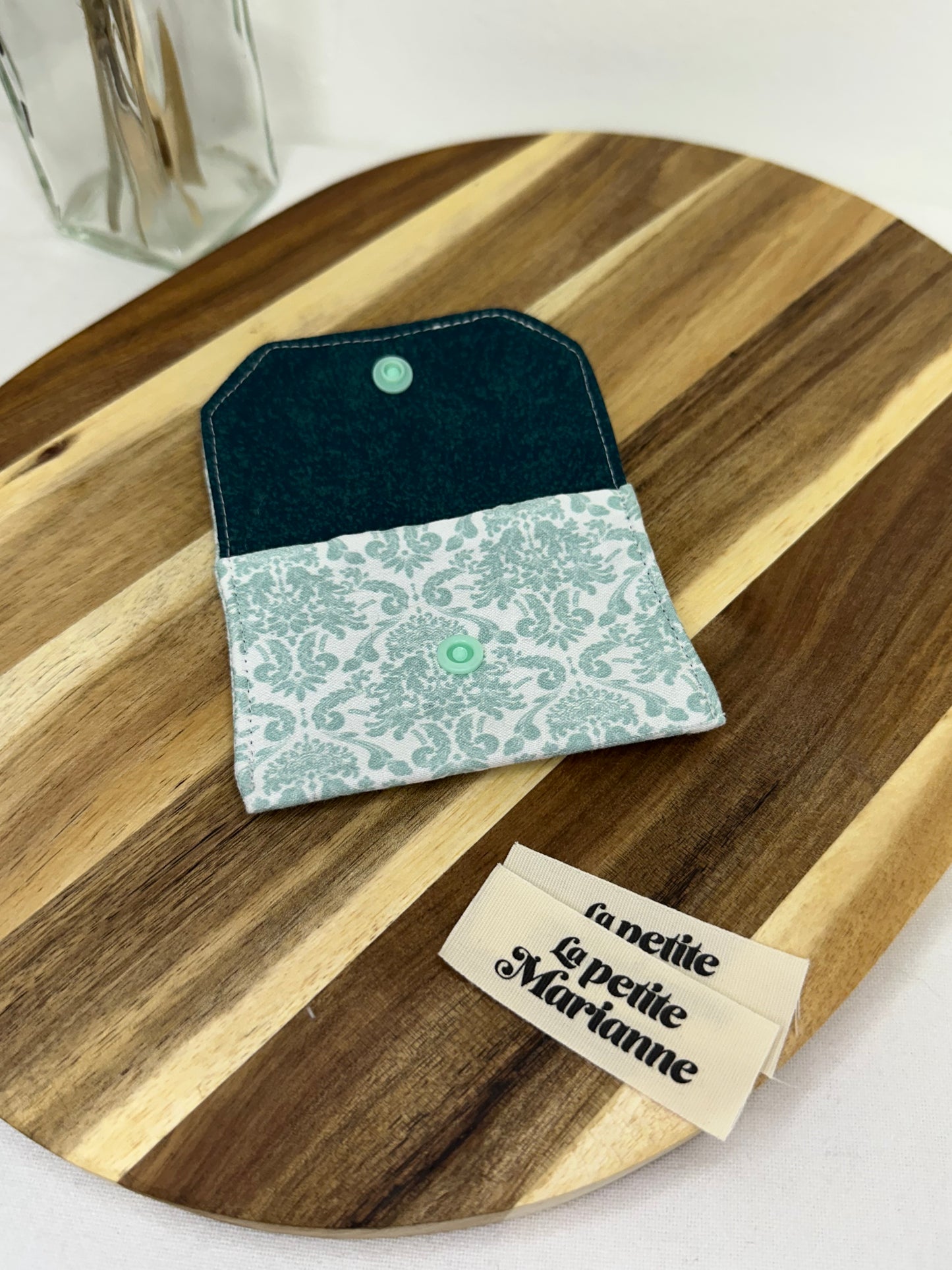 Porte-cartes vert