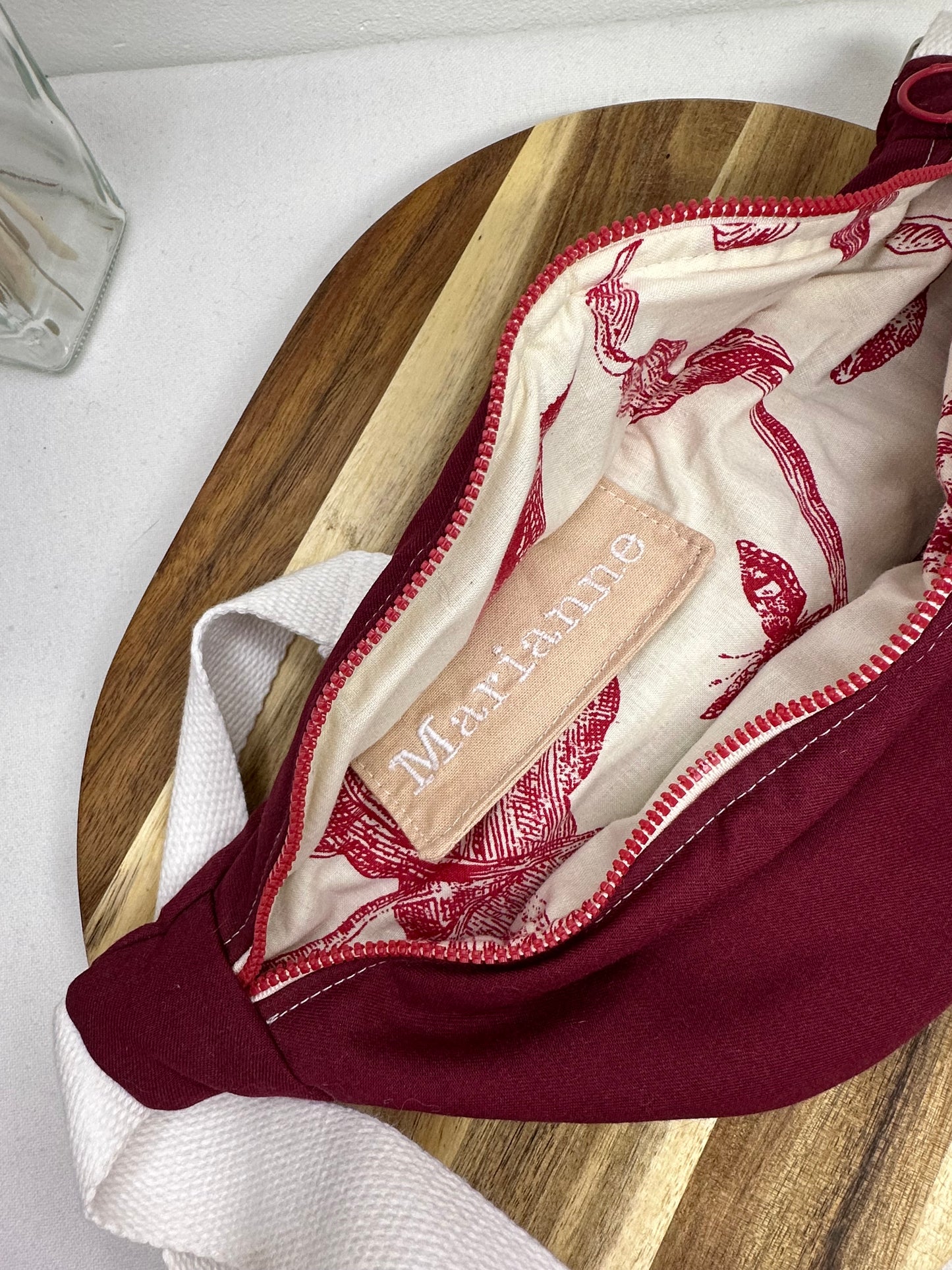 Sac banane bordeaux