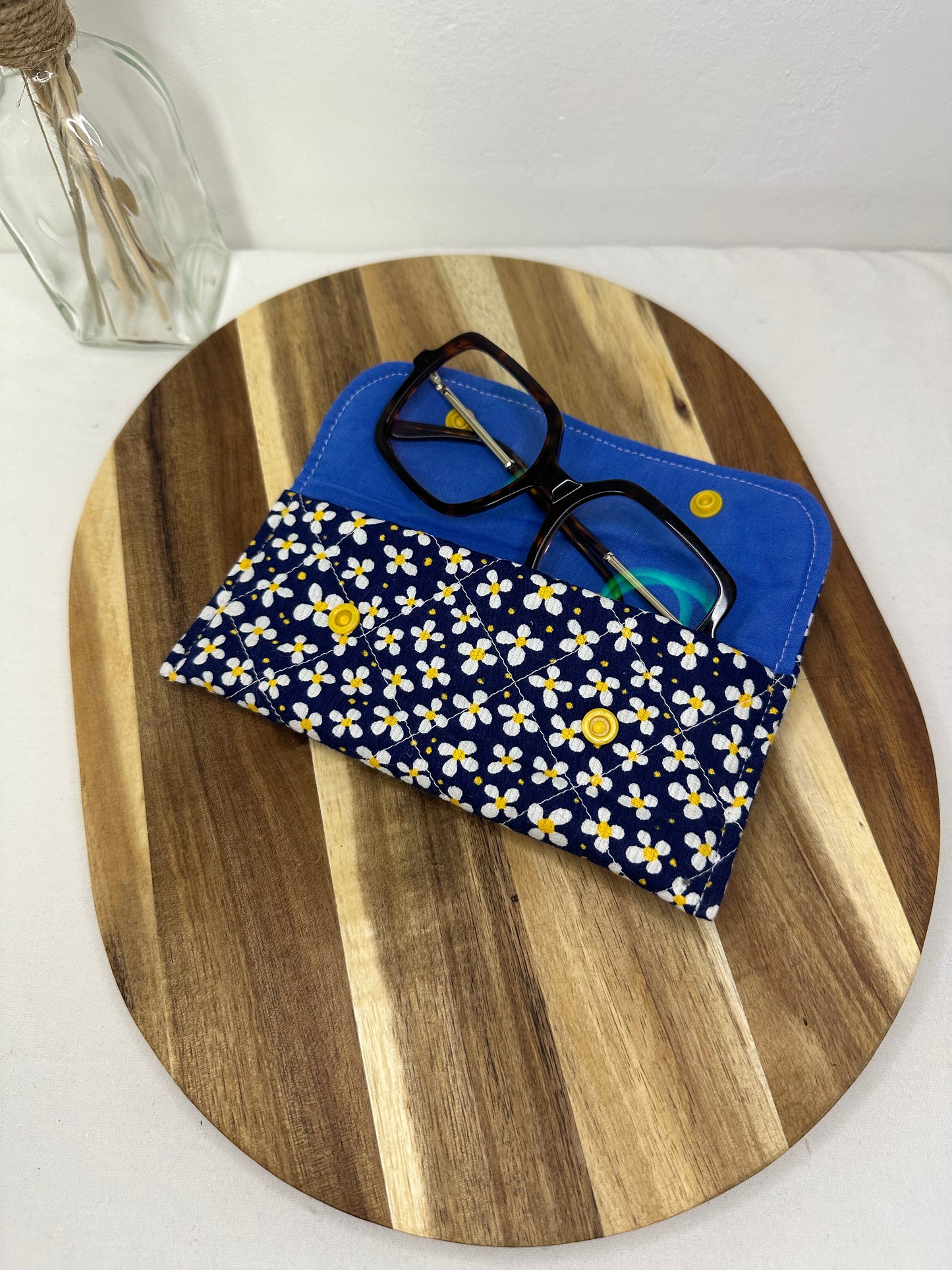 Etui à lunettes fleurs