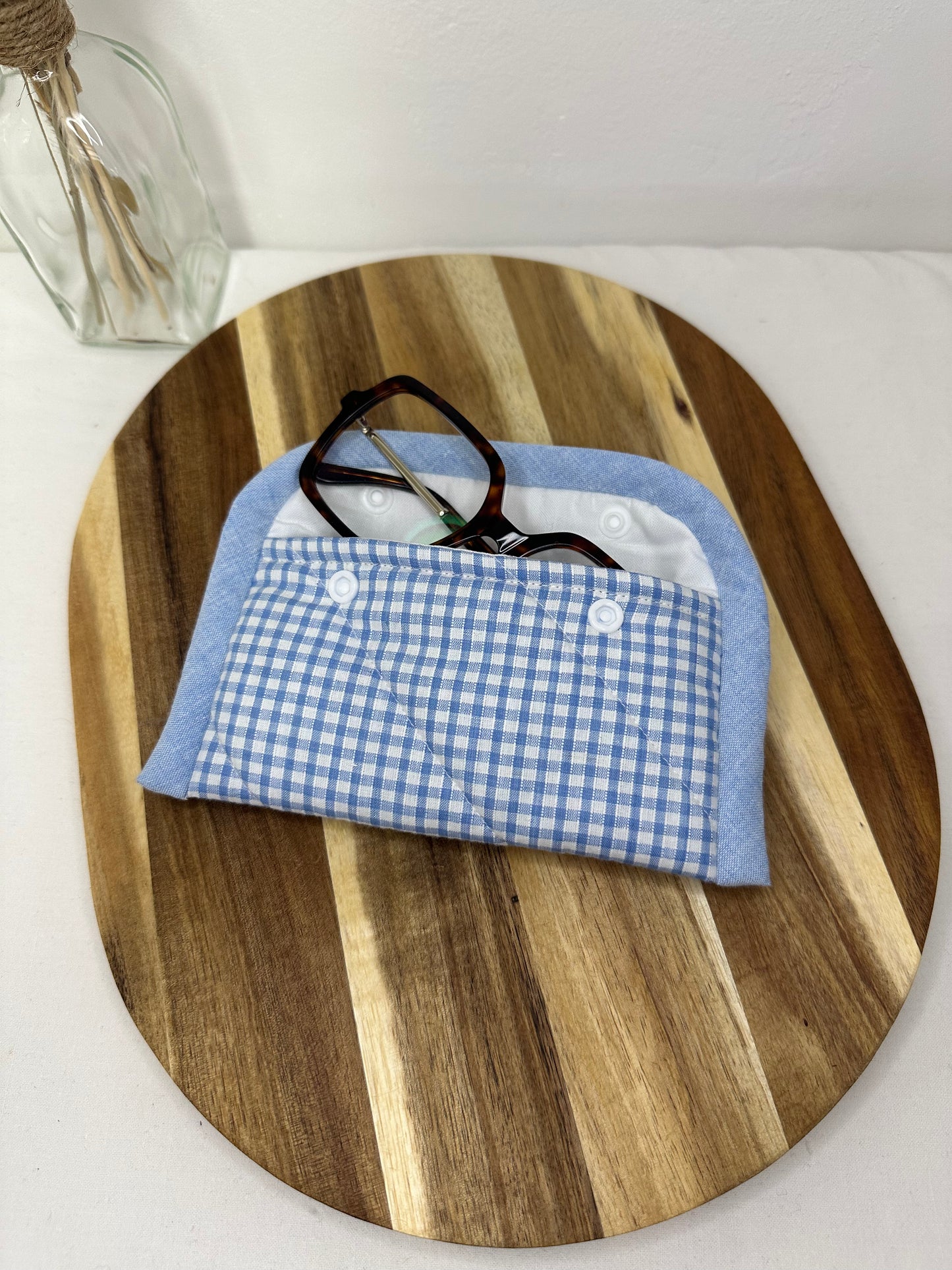 Etui à lunette à carreaux